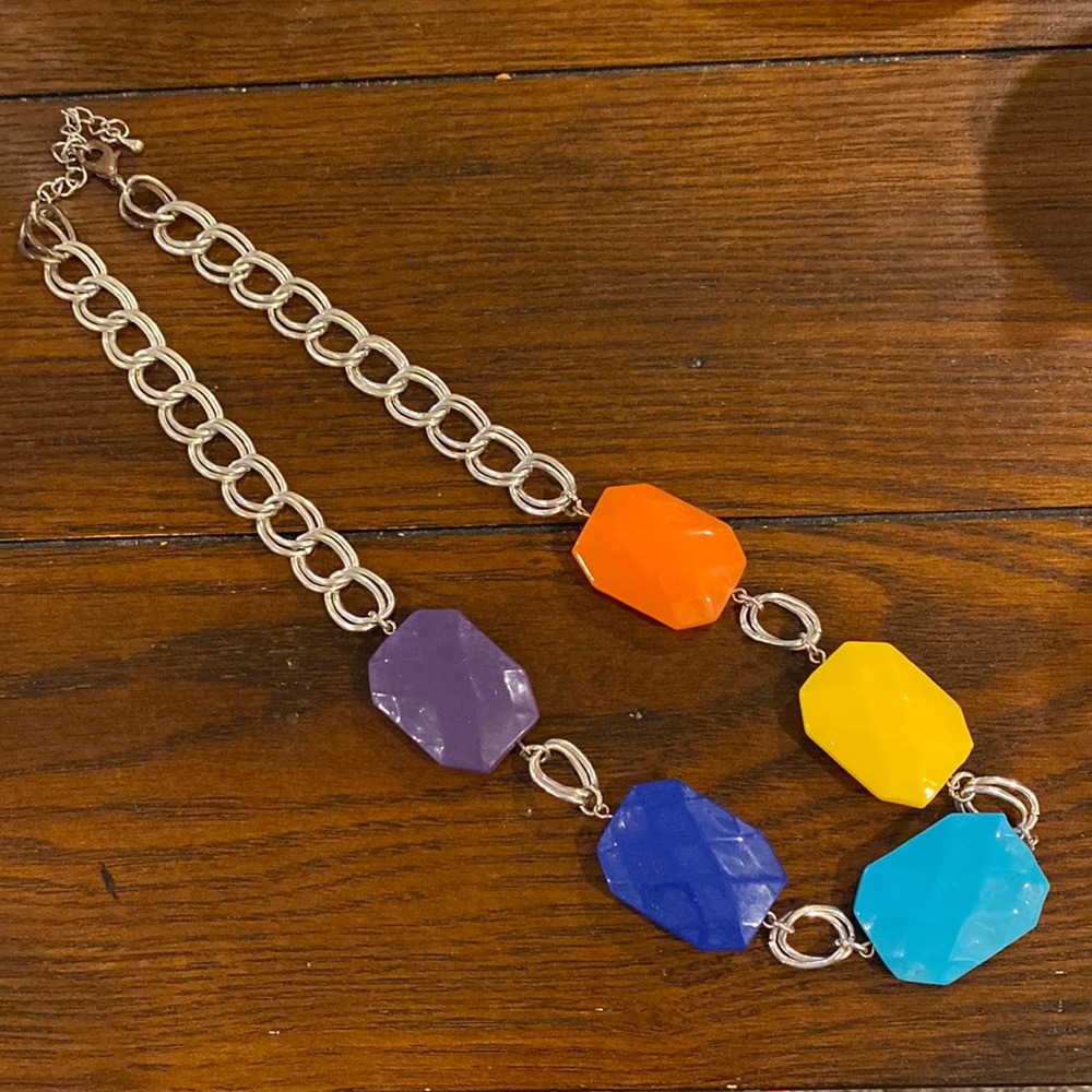 Colorful, chunky necklace